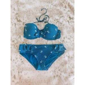 Aerie "Holly" Push-up Poka-dot Bikini